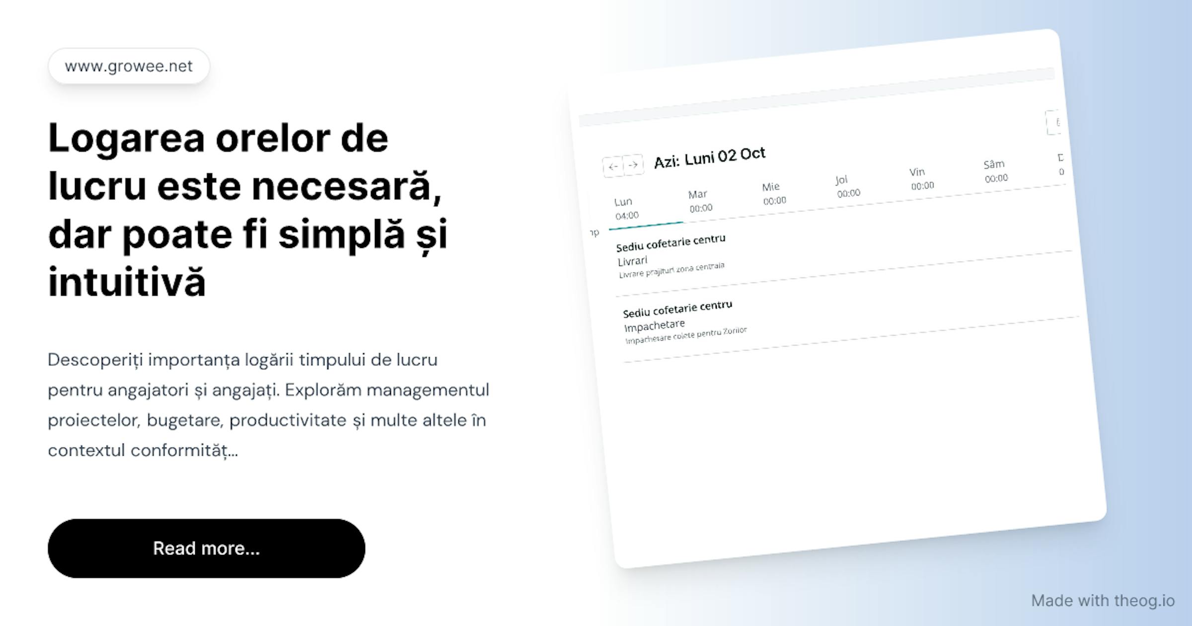 Logarea orelor de lucru poate fi simplă și intuitivă
