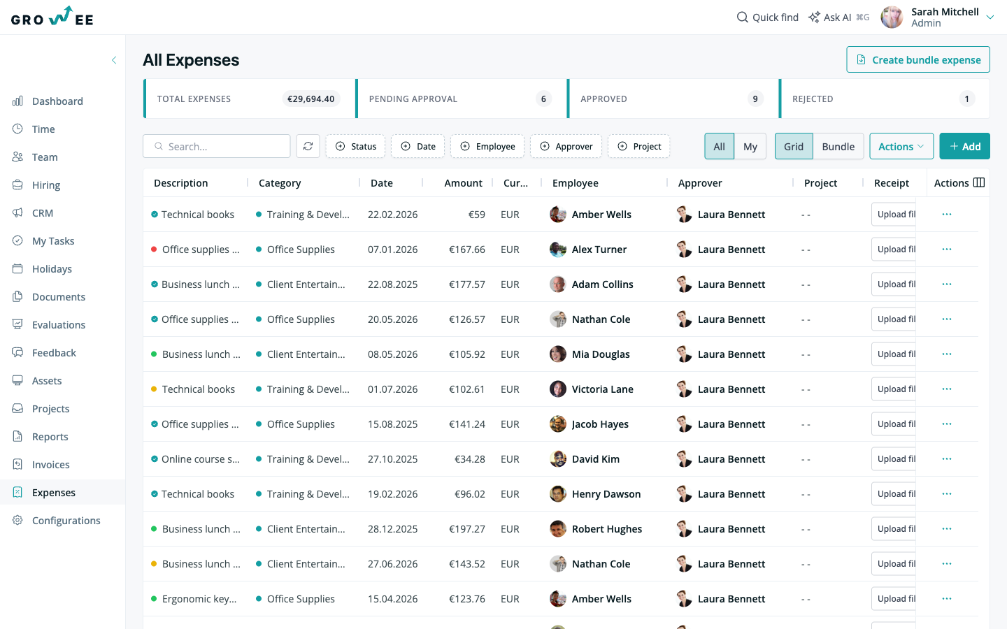 The Expenses module