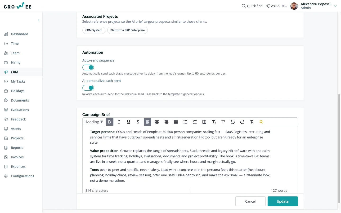 A drip sequence — timed, personalized, and stopped the second someone replies.